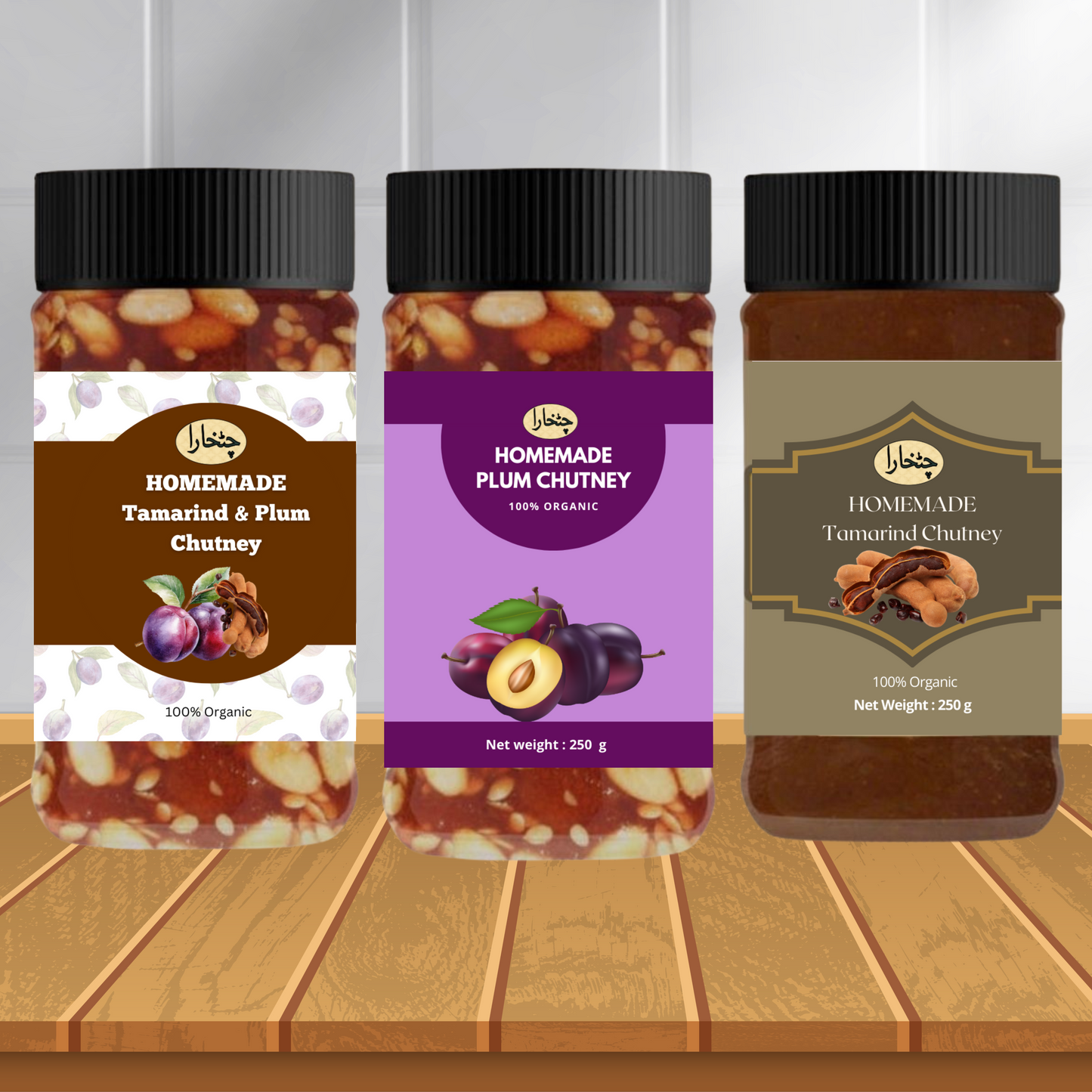 3-in-1 Premium Sauce Pack โ Plum, Tamarind & Mix with Dry Fruits