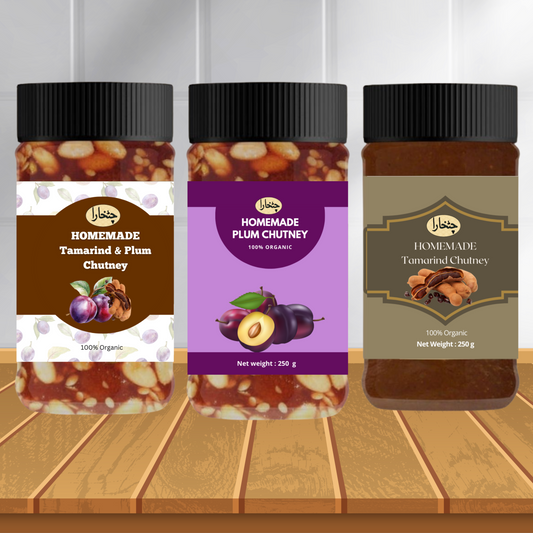 3-in-1 Premium Sauce Pack β Plum, Tamarind & Mix with Dry Fruits